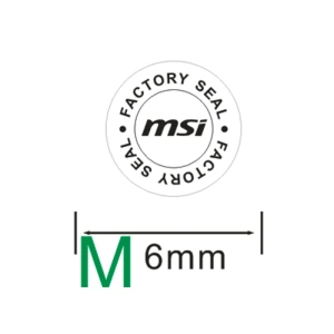 MSI Ekran Kartı Garanti Vida AMD Evrensel Dayanıklı Kırılgan Etiket